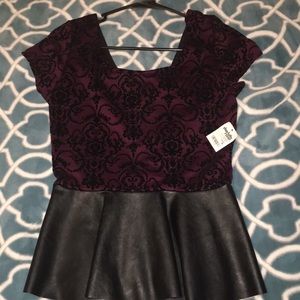🌹🌺 Charlotte Russe maroon top! 🌹